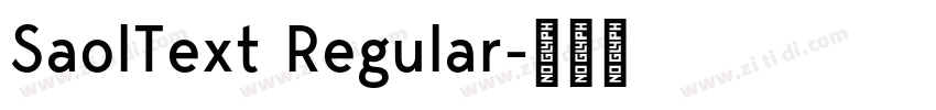 SaolText Regular字体转换